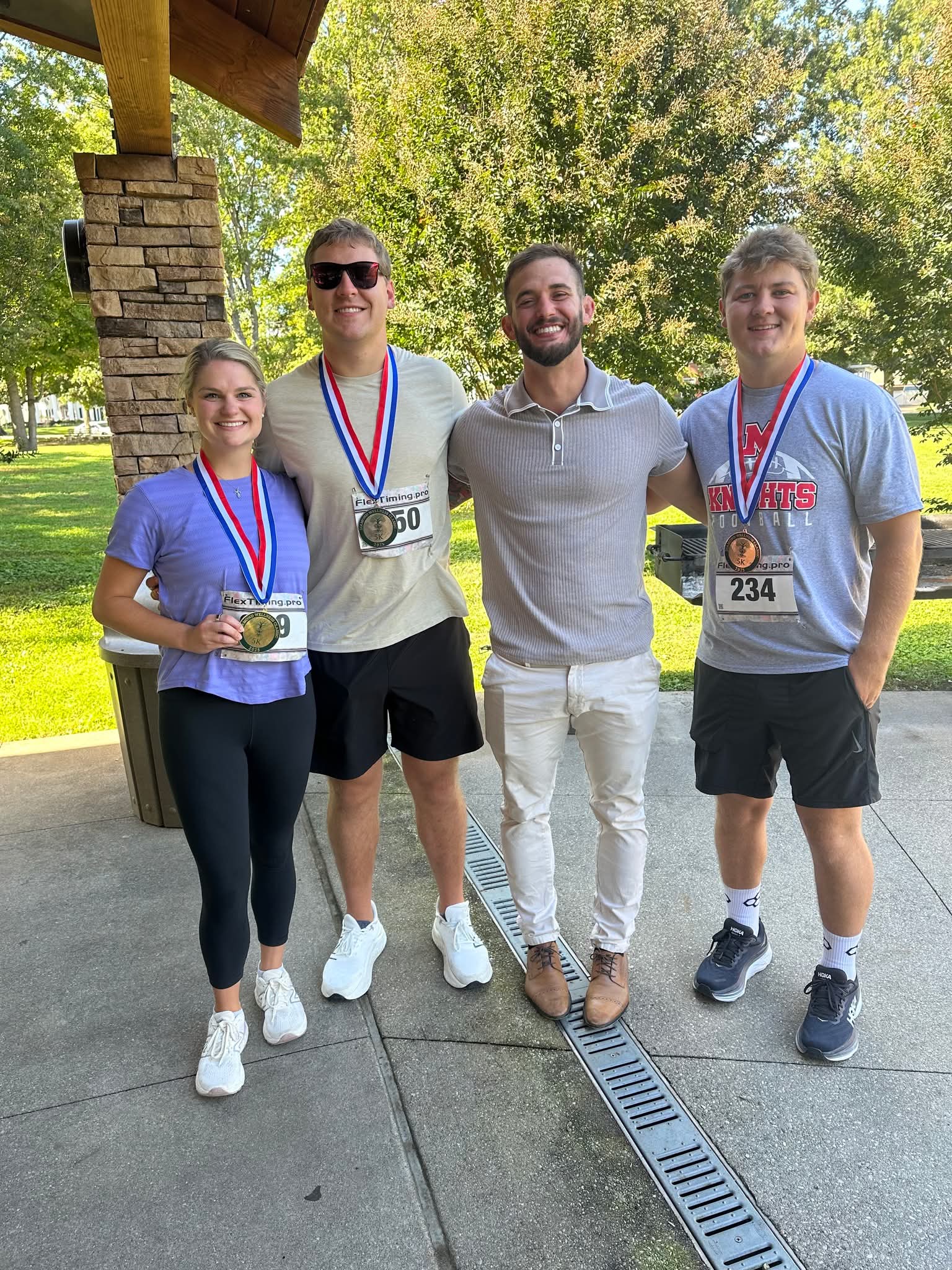 Diamond Roots founder with Diamond Wellness Classic participants.